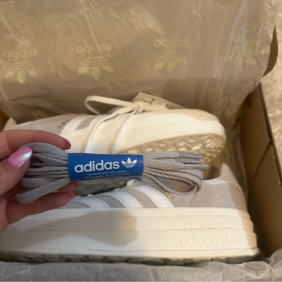 Women’s Adidas Gazelle Bold Grey White - Picture 5 of 7